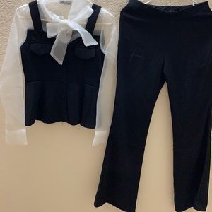 Organza blouse and pants